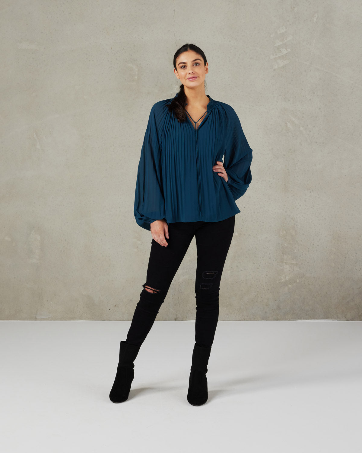 Sienna Blouse (Mallard)