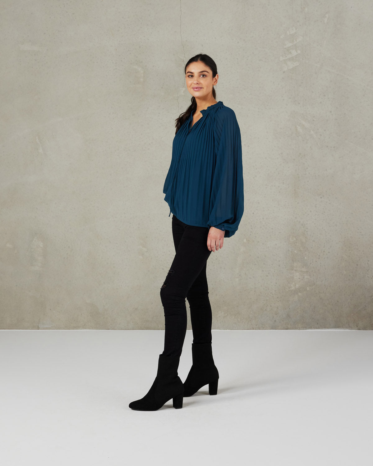 Sienna Blouse (Mallard)