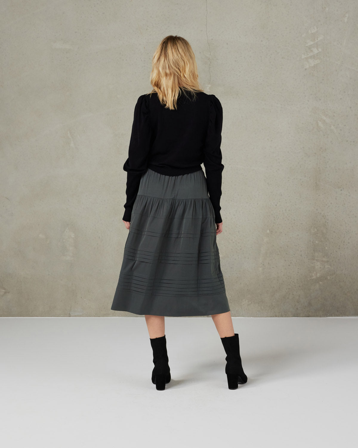 Quin Skirt - Slate green