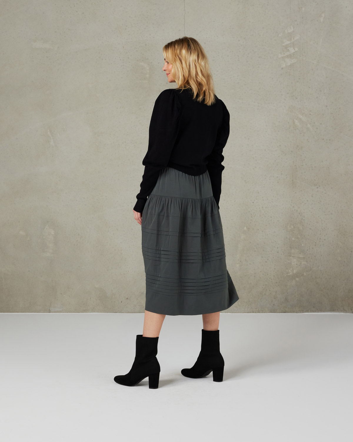 Quin Skirt - Slate green