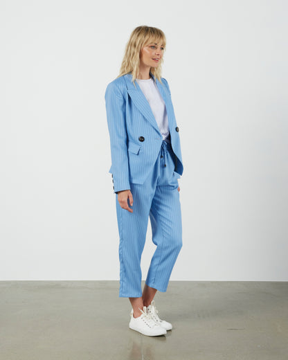 Morris Blazer - Blue Pinstripe