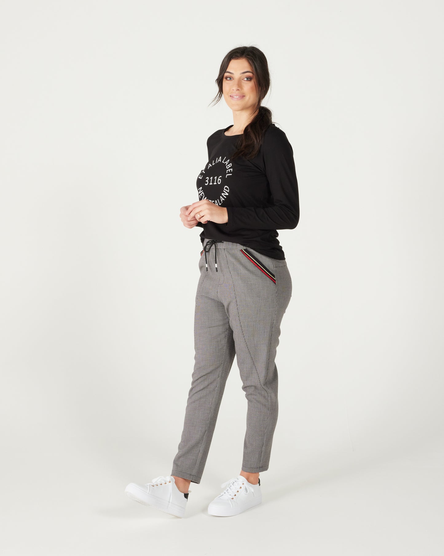 Beckham Pant - Micro Plaid