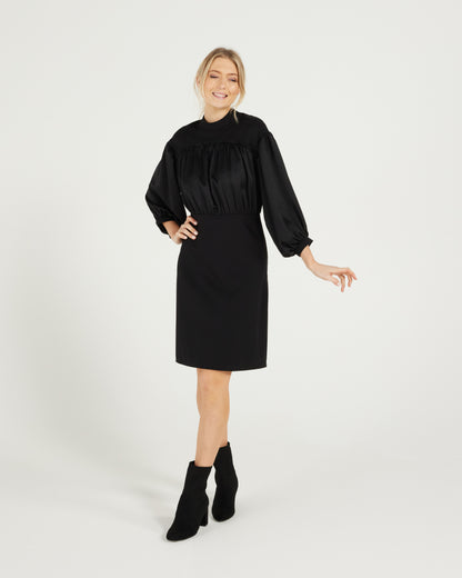 Madison Dress - Black/Black