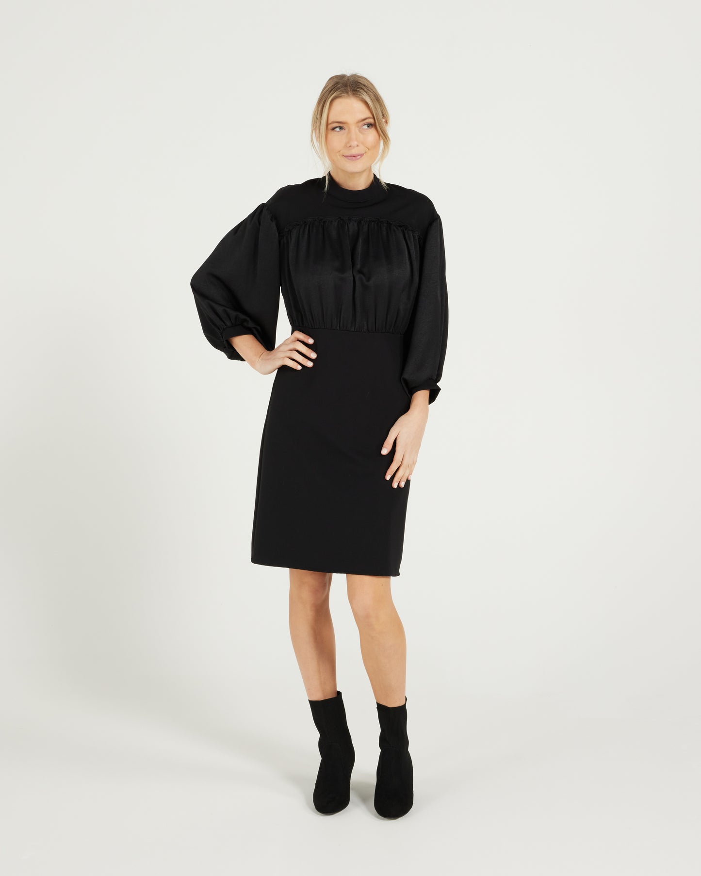 Madison Dress - Black/Black