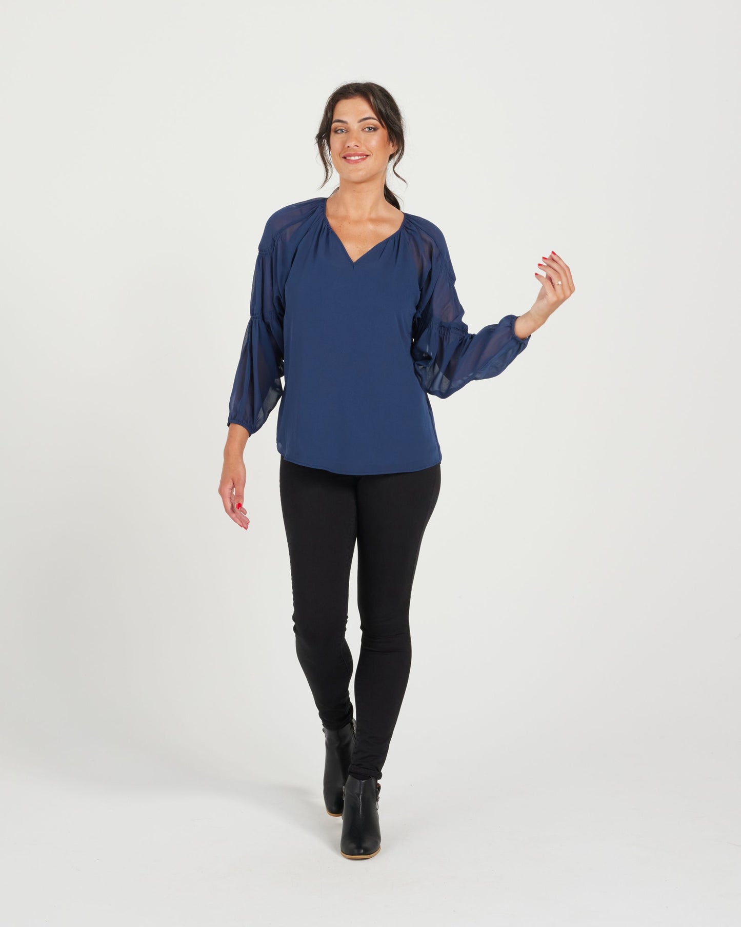 Atelier Blouse - Navy