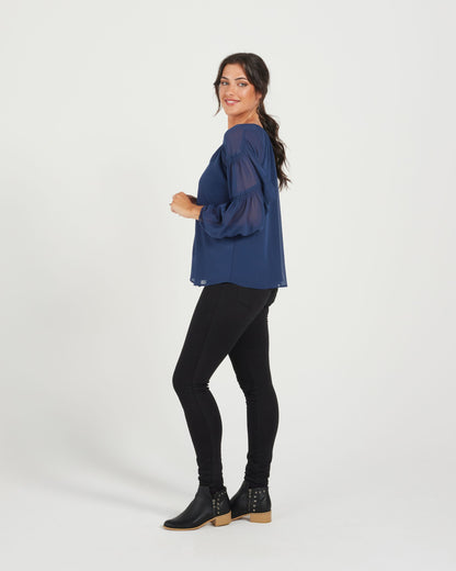 Atelier Blouse - Navy