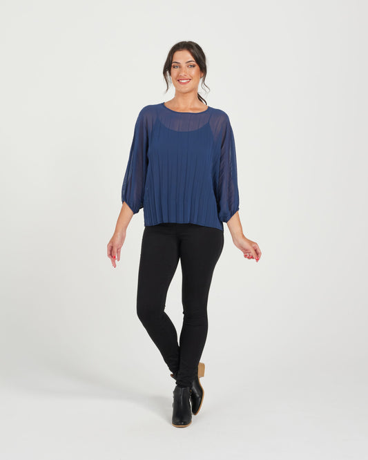 Aura Top - Navy