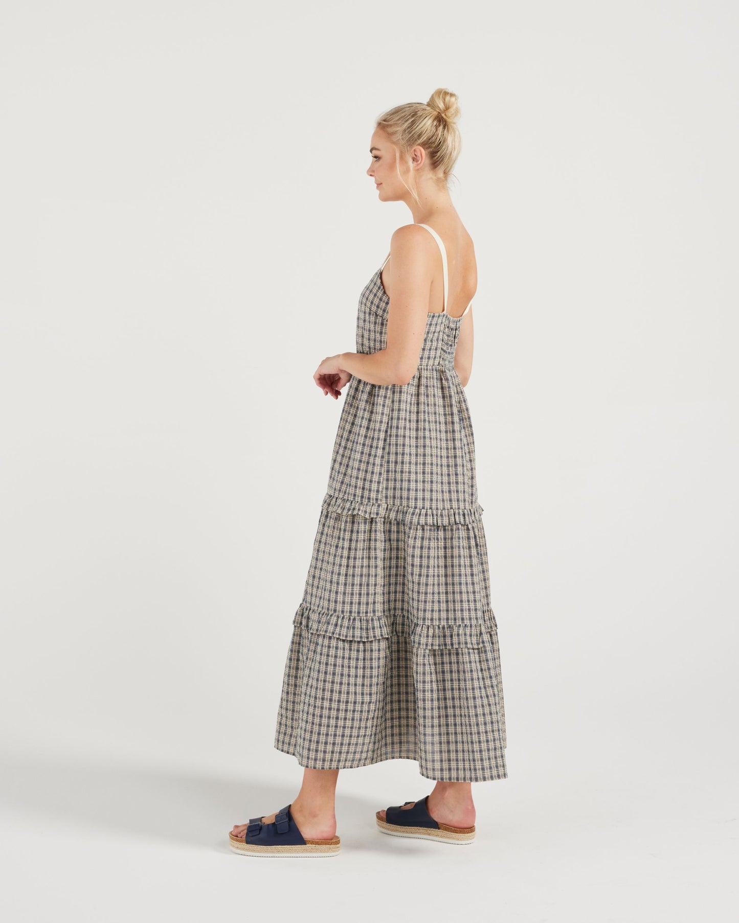 Jenna Dress (ink plaid)