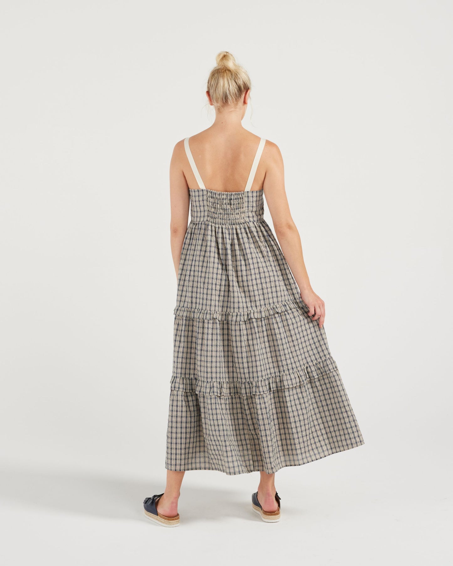 Jenna Dress (ink plaid)