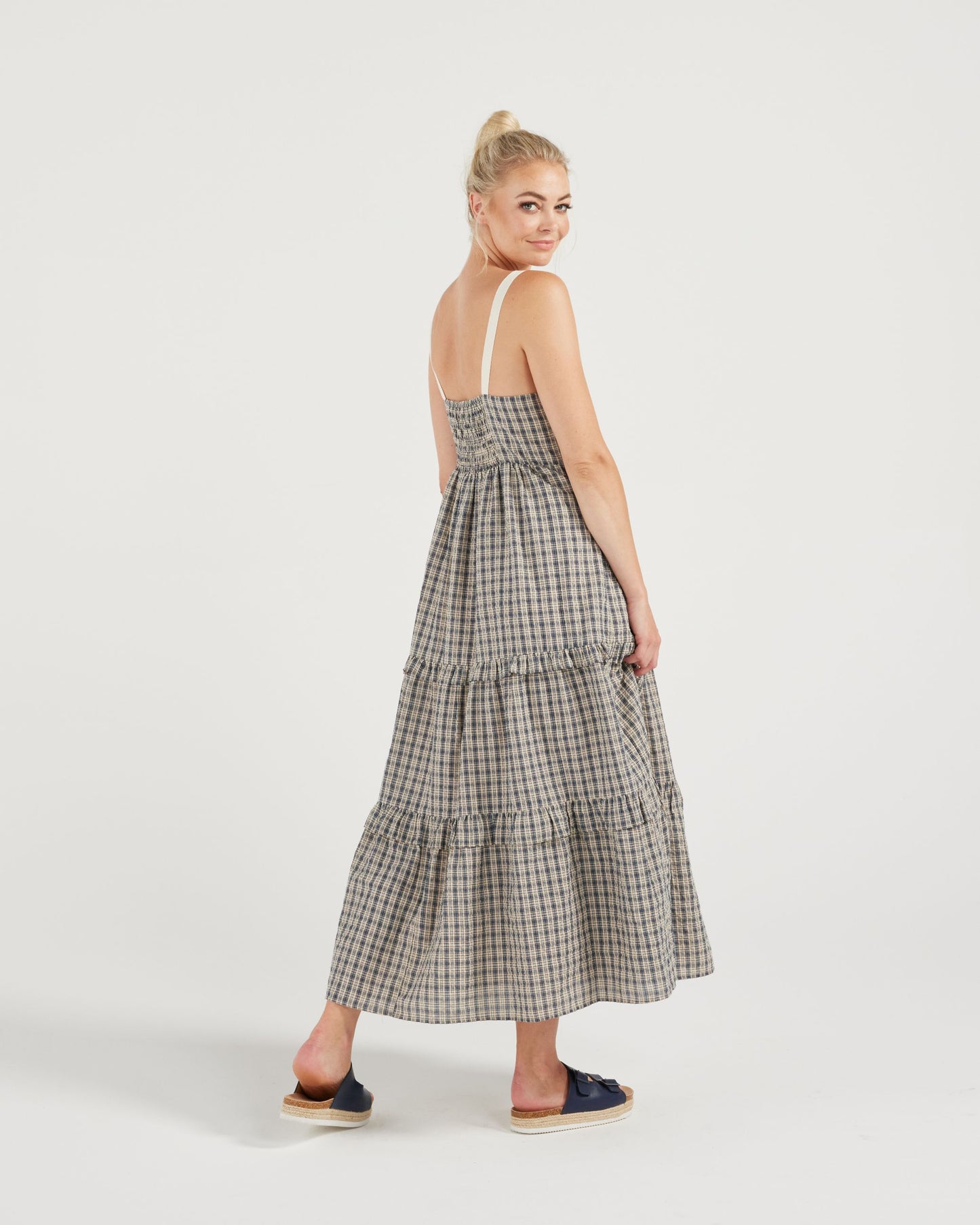 Jenna Dress (ink plaid)