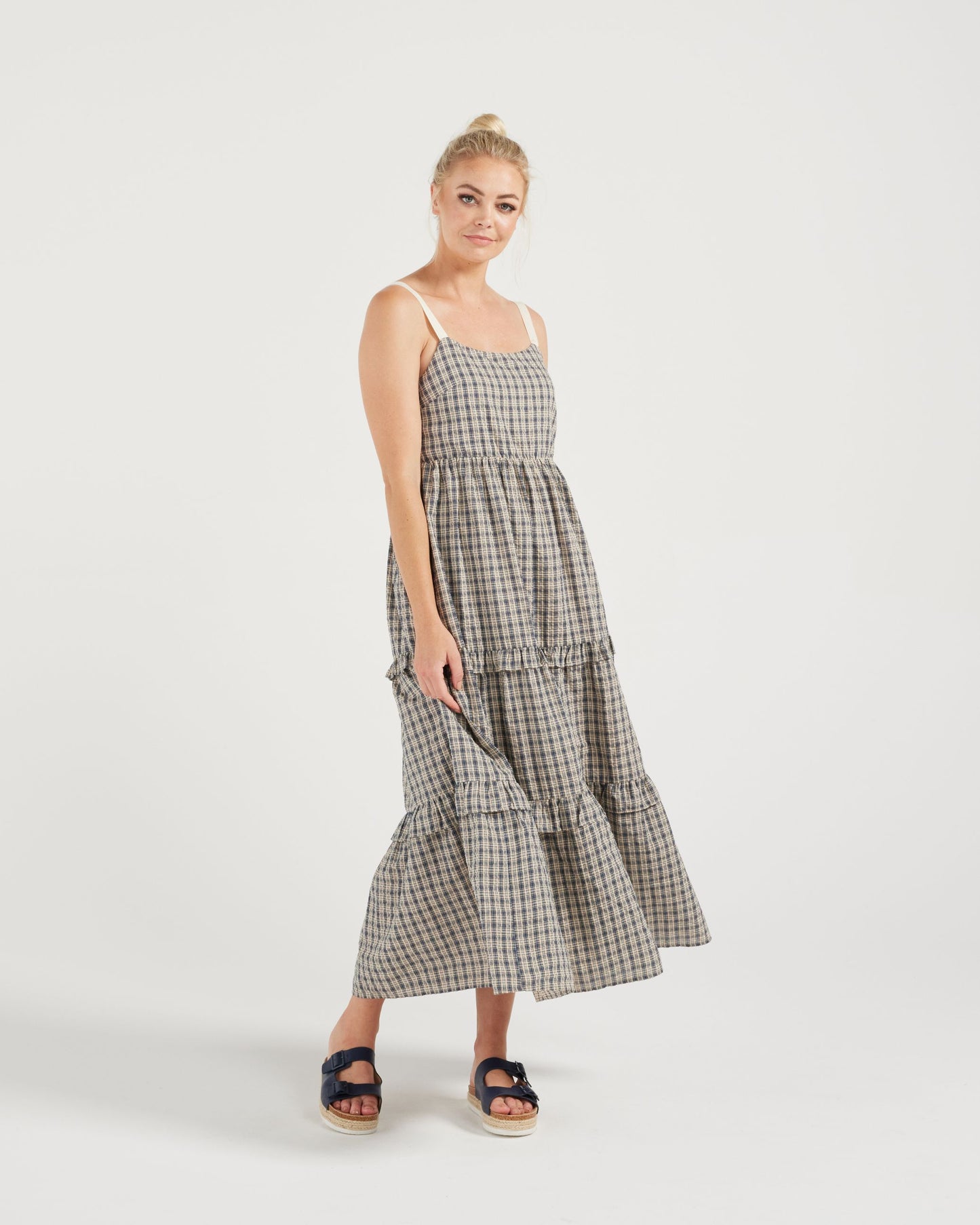 Jenna Dress (ink plaid)