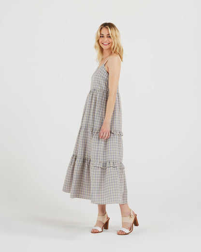 Jenna Dress (blue plaid)