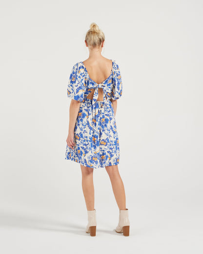 Jasmine Dress (palm beach print)