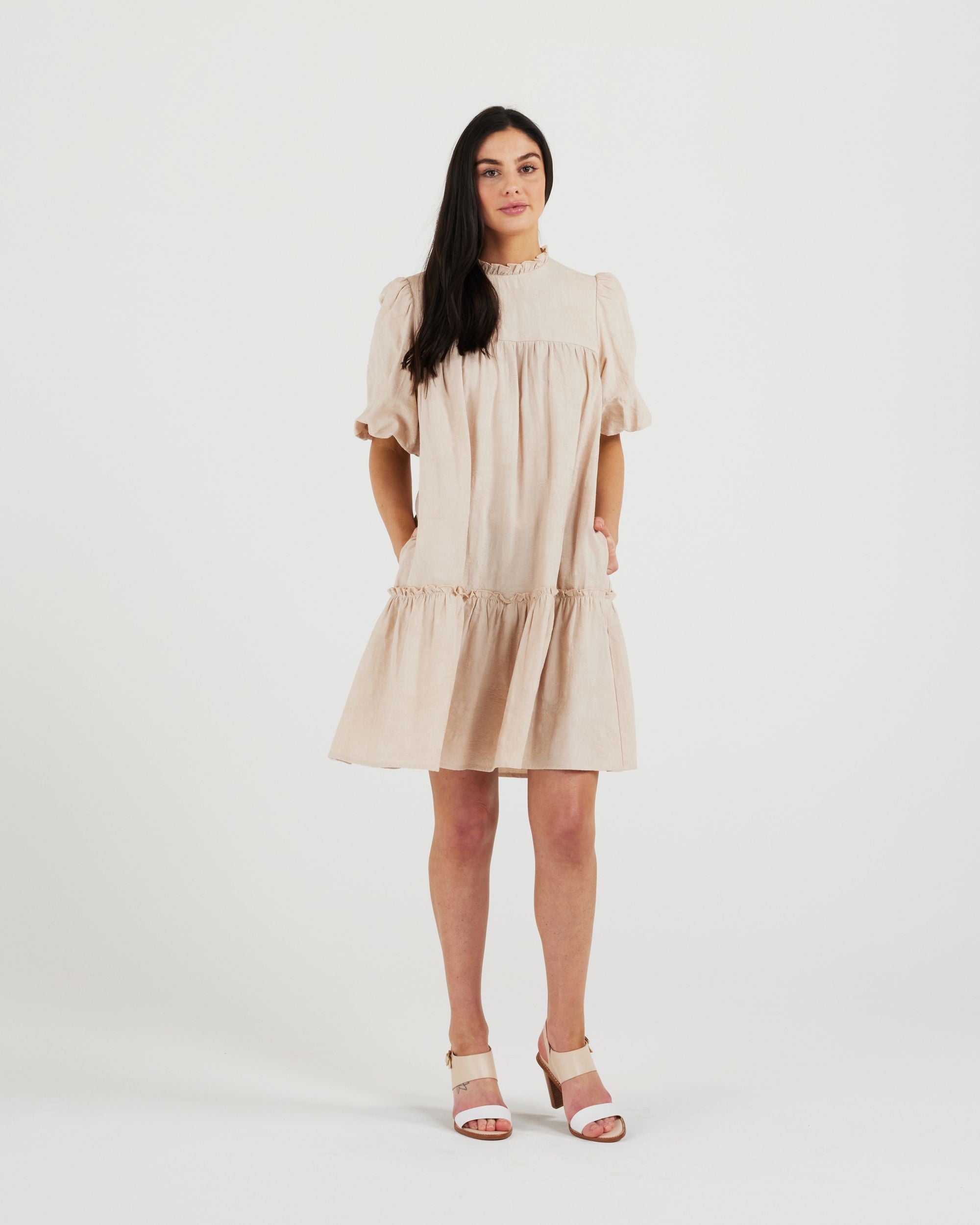 Margo Dress biscotti