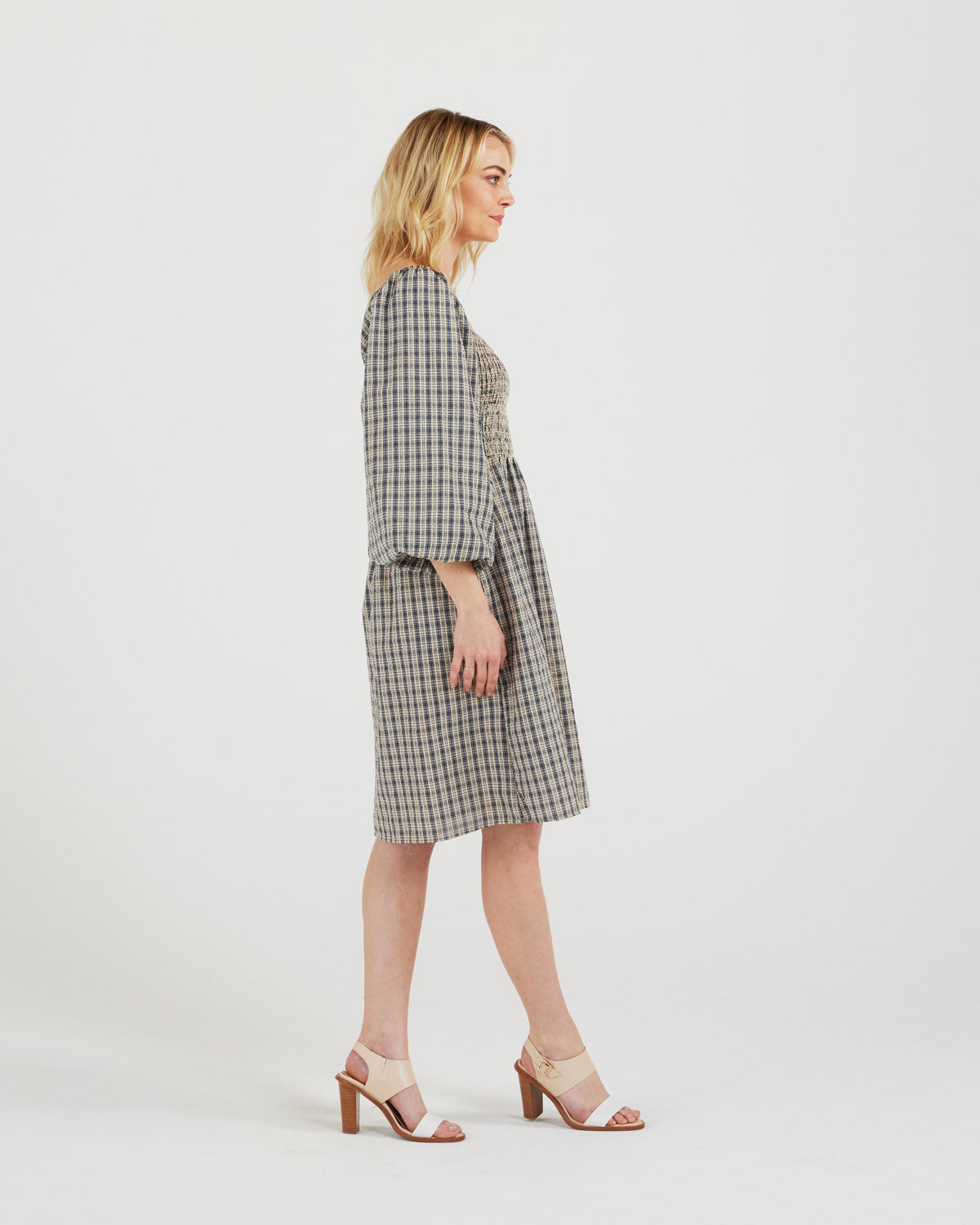 Betty Dress (ink plaid)