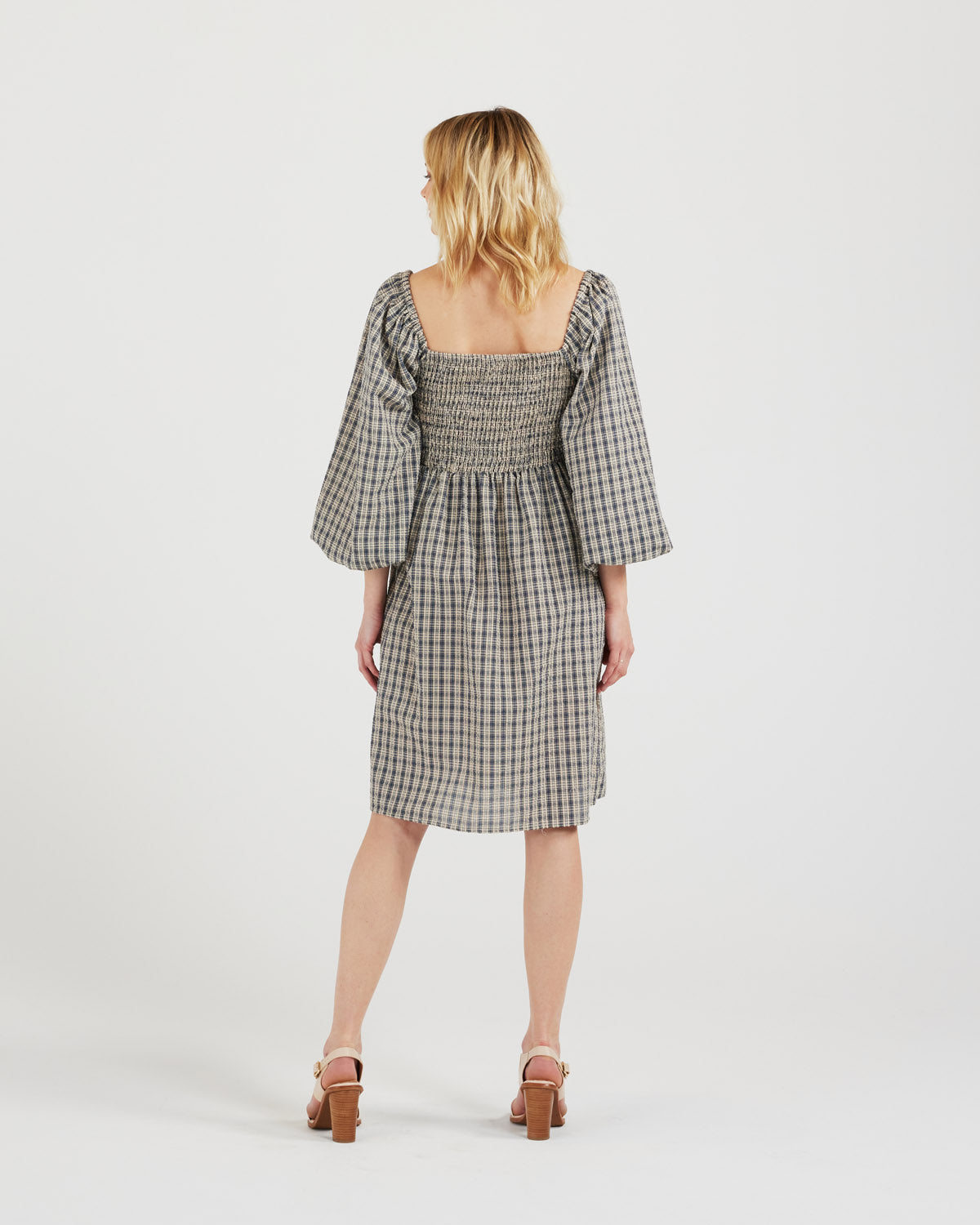 Betty Dress (ink plaid)