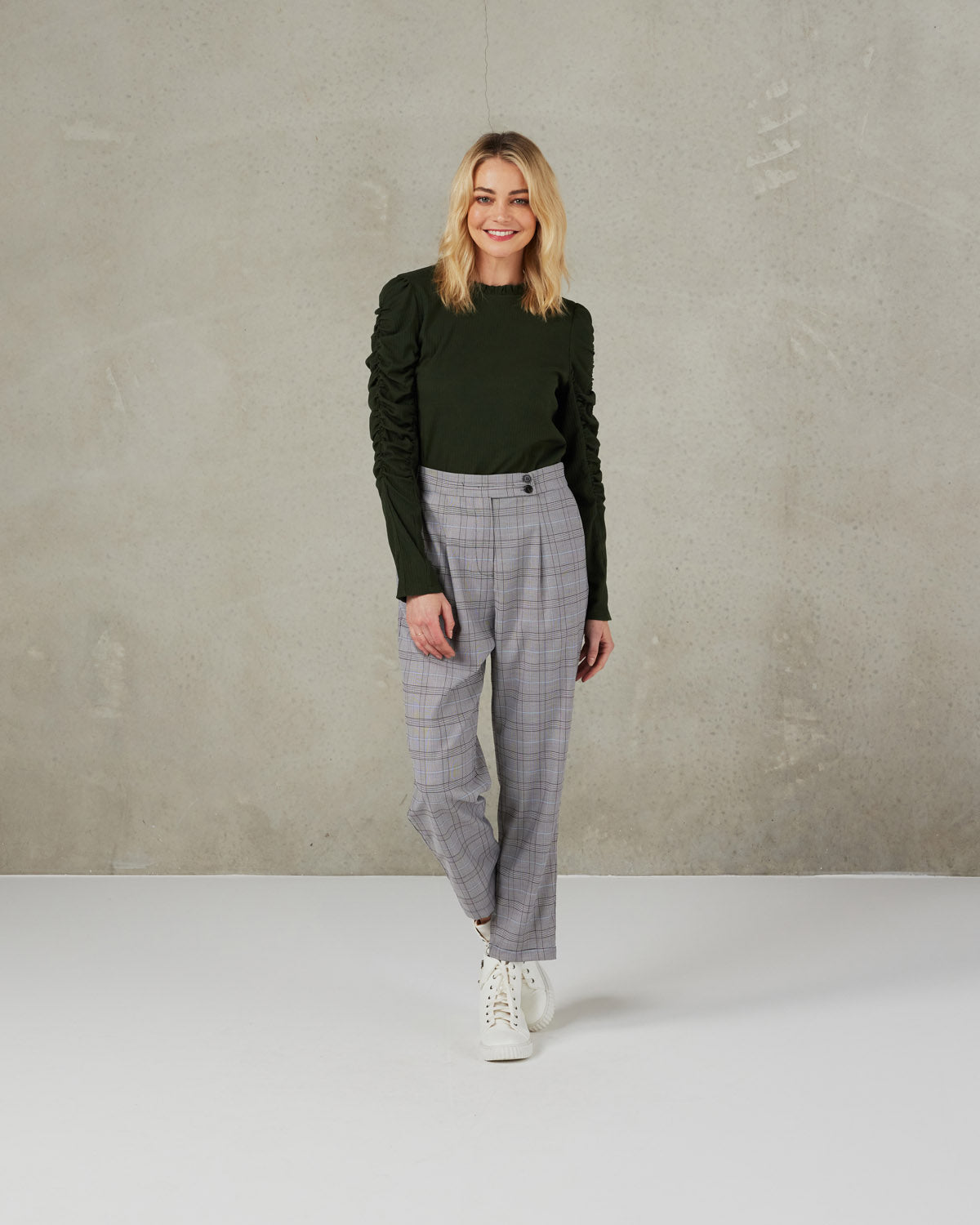 Morgan Pant (Mixed Plaid)