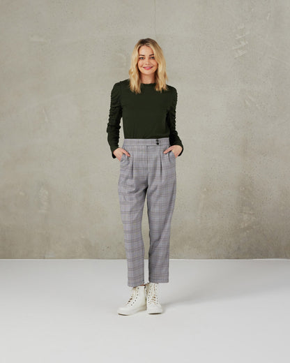 Morgan Pant (Mixed Plaid)