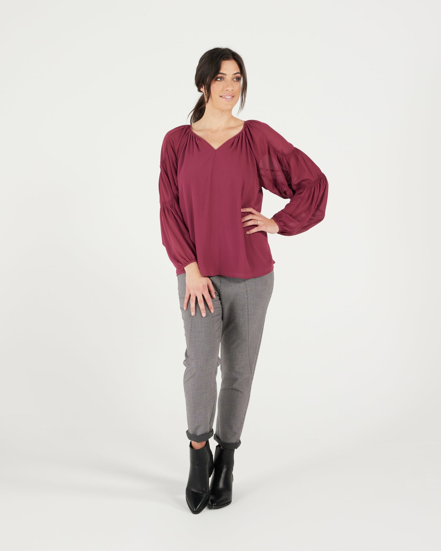 Atelier Blouse - Plum