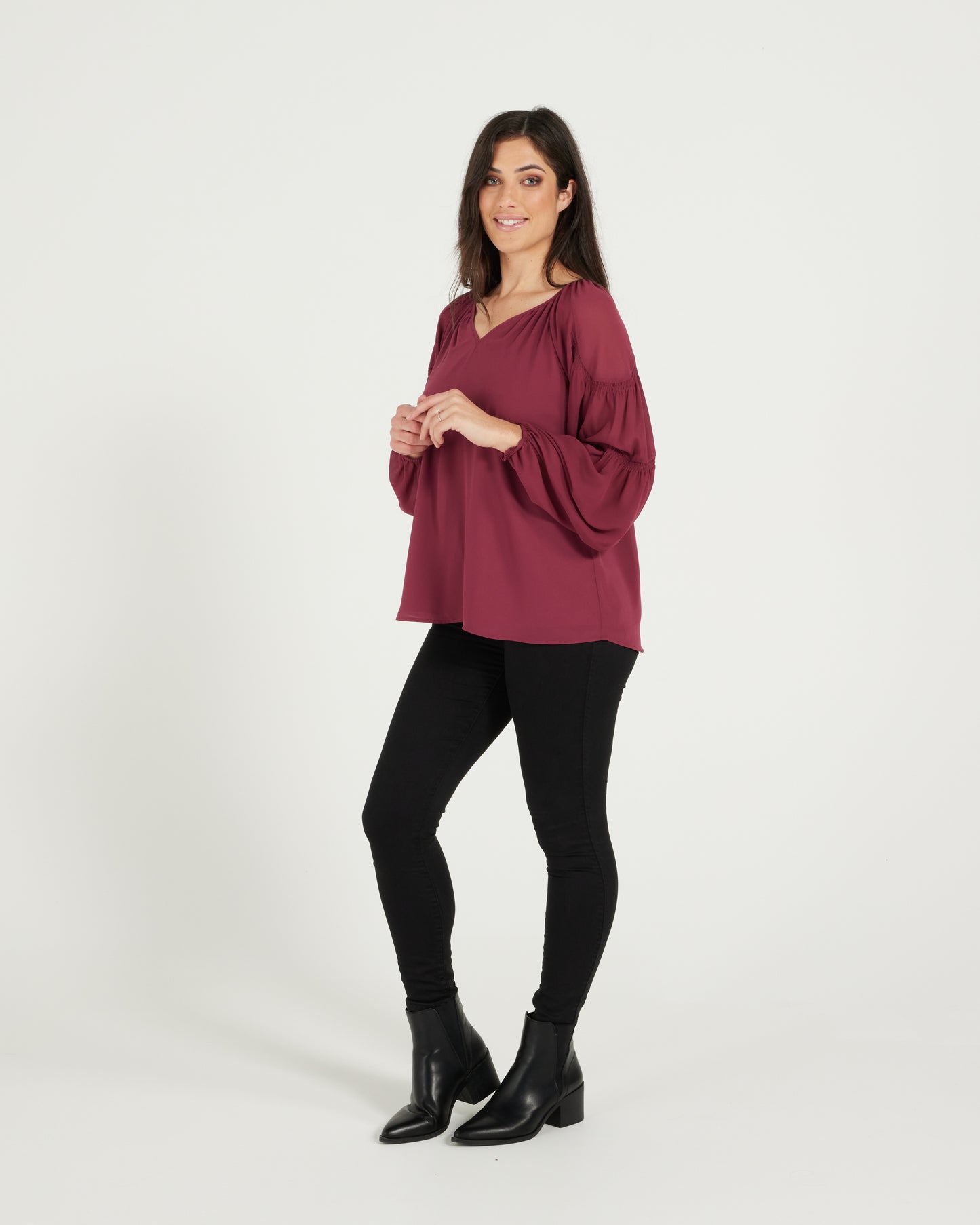 Atelier Blouse - Plum